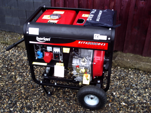 Groupe électrogene diesel brouette 220. v 380 v 5300 watts maxi